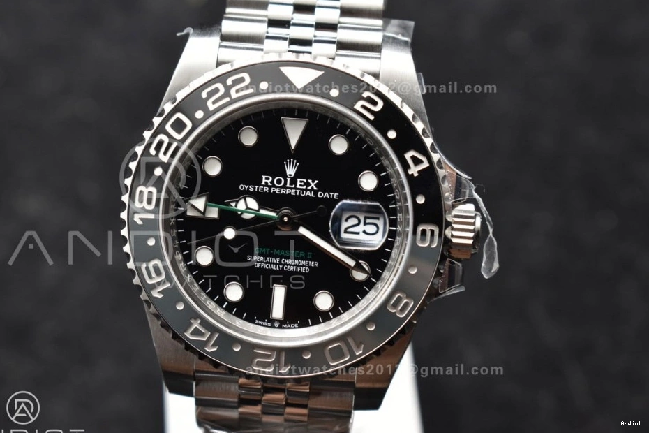 DD Jubilee FastDry Black Ceramic 1:1 Best GMT-Master Gray 878 GRNR Edition Clean Strap on 904L Steel 126710 II 0806